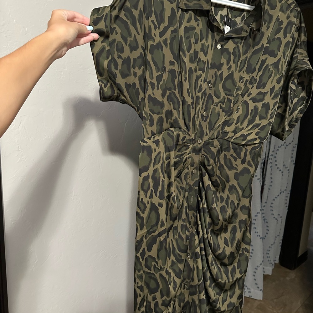 Steve Madden Camouflage Button-Up Shirt